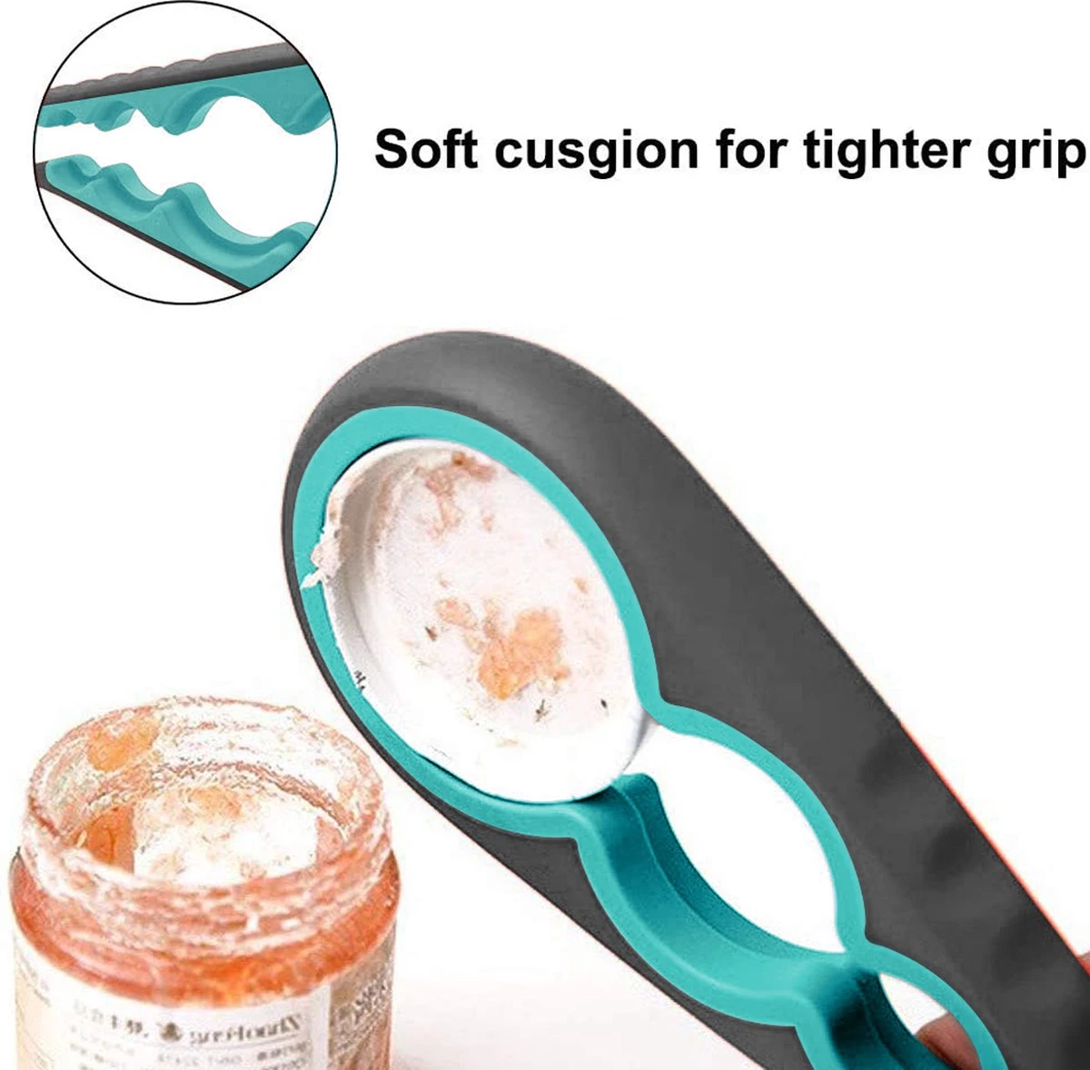 Alles In 1 Blikopener - Multi Grip Opener - Dopopener- Pottenopener - Schroefdopopener - Hemelsblauw - KO000107 - Afbeelding 3