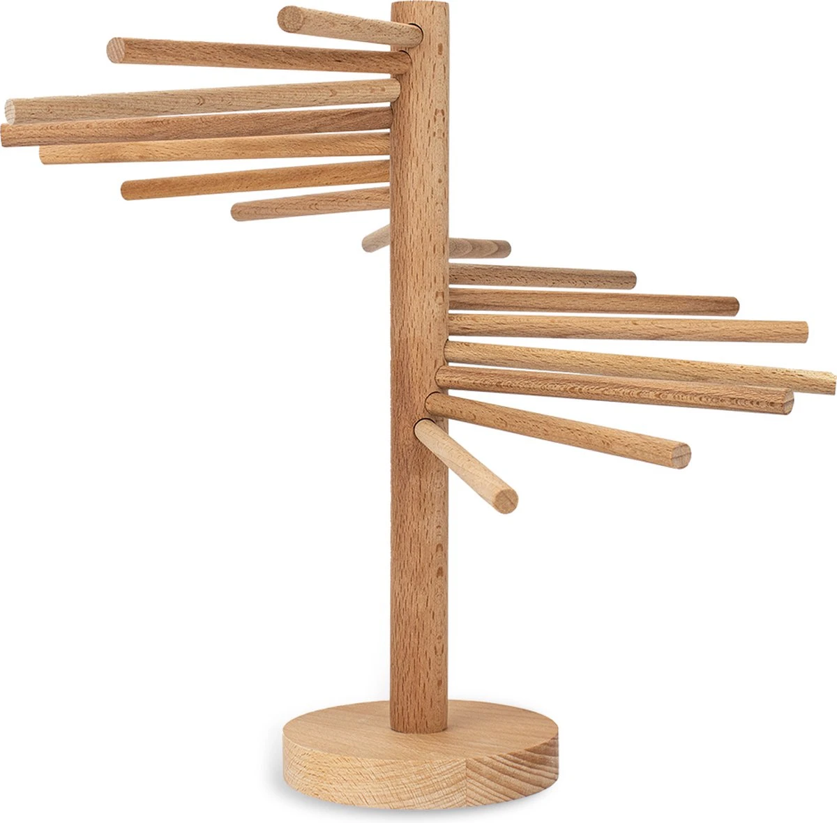 Nimma® Pasta Droogrek - Inklapbaar Pastarek - Pasta Maker - Zelf Spaghetti Maken - Tot 2.5 KG - Bamboe