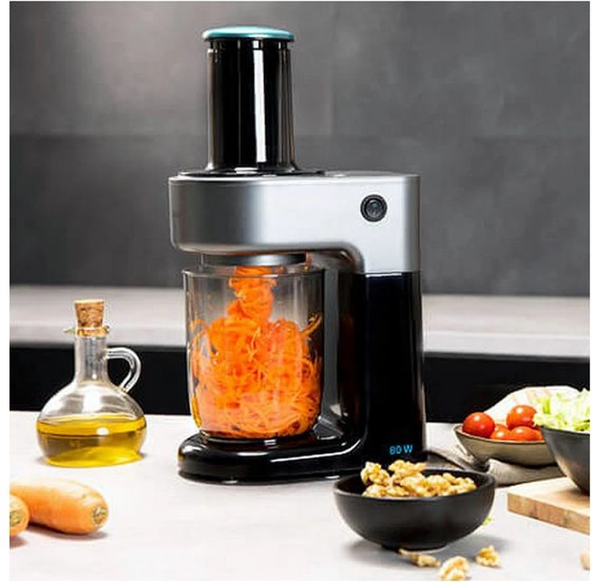 Cecotec - Elektrische Groentesnijder Machine SpiralChef 400 - 1 Liter - 80W - Antislip - Mandoline - Uiensnijder - Groentesnijder - Groentesnijder Electrisch - Afbeelding 4