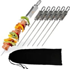 Ferodelli Kebab Spiezen - Bbq Spiezen - Set Van 6 - Barbeque Accesoires - Premium