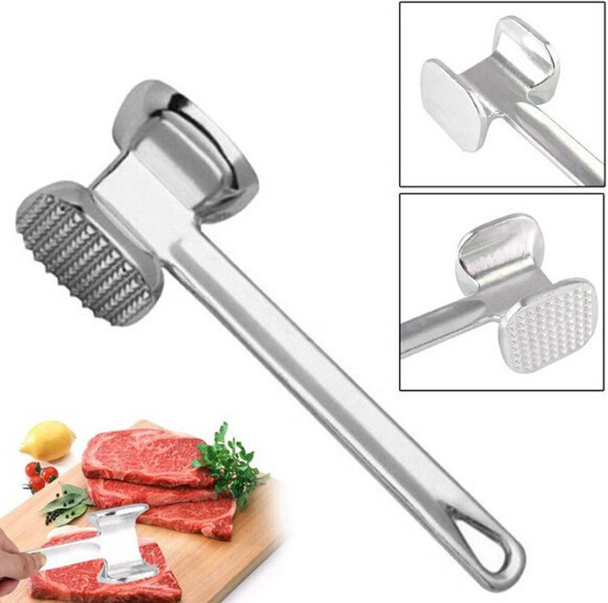 Igoods Vleeshamer - Vleesvermalser - Tenderizer - RVS