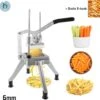 Thuys Patatsnijder - Frietsnijder 6mm - Fritessnijder Met Zuignoppen Zuignappen - Makkelijk Schoonmaken - Profesioneel - Aluminium + RVS - Gratis E-book Voor De Lekkerste Friet