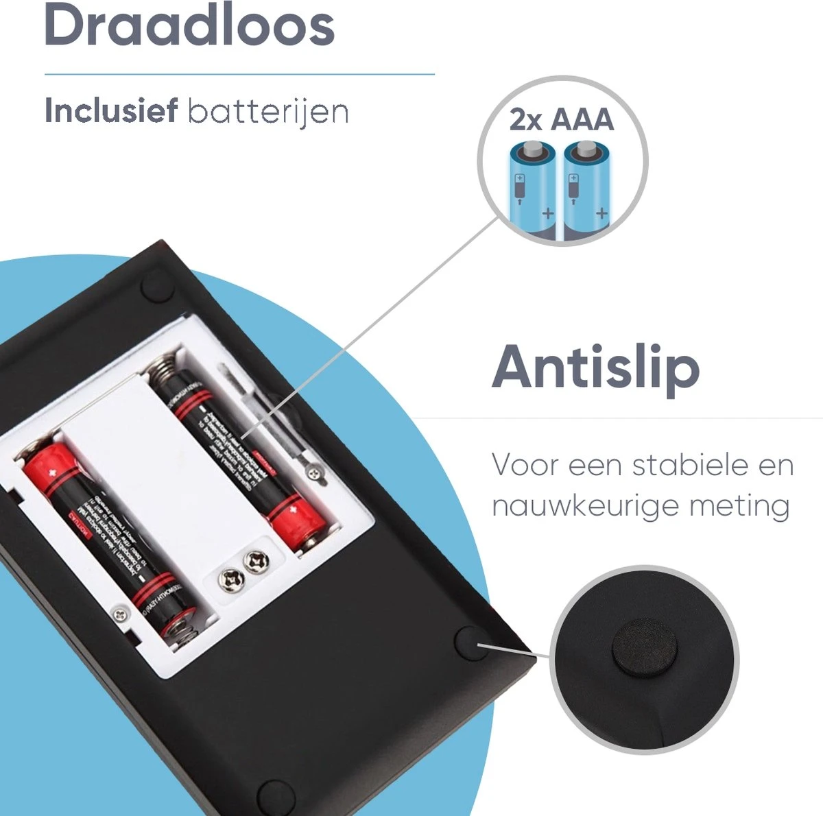 Trendfield Precisie Weegschaal - 0,001 Gr Nauwkeurig - Digitale Keukenweegschaal - Inclusief Batterijen - Zwart - Afbeelding 3