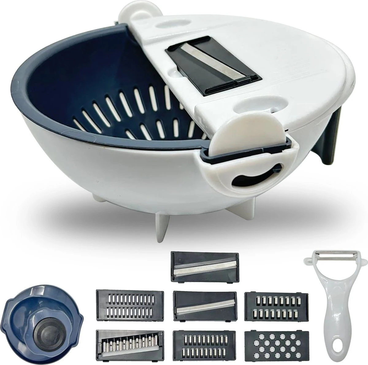 Roegaarden Groentesnijder - Multifunctioneel - Eiersnijder - 8 Snijvormen - Veilig Snijden