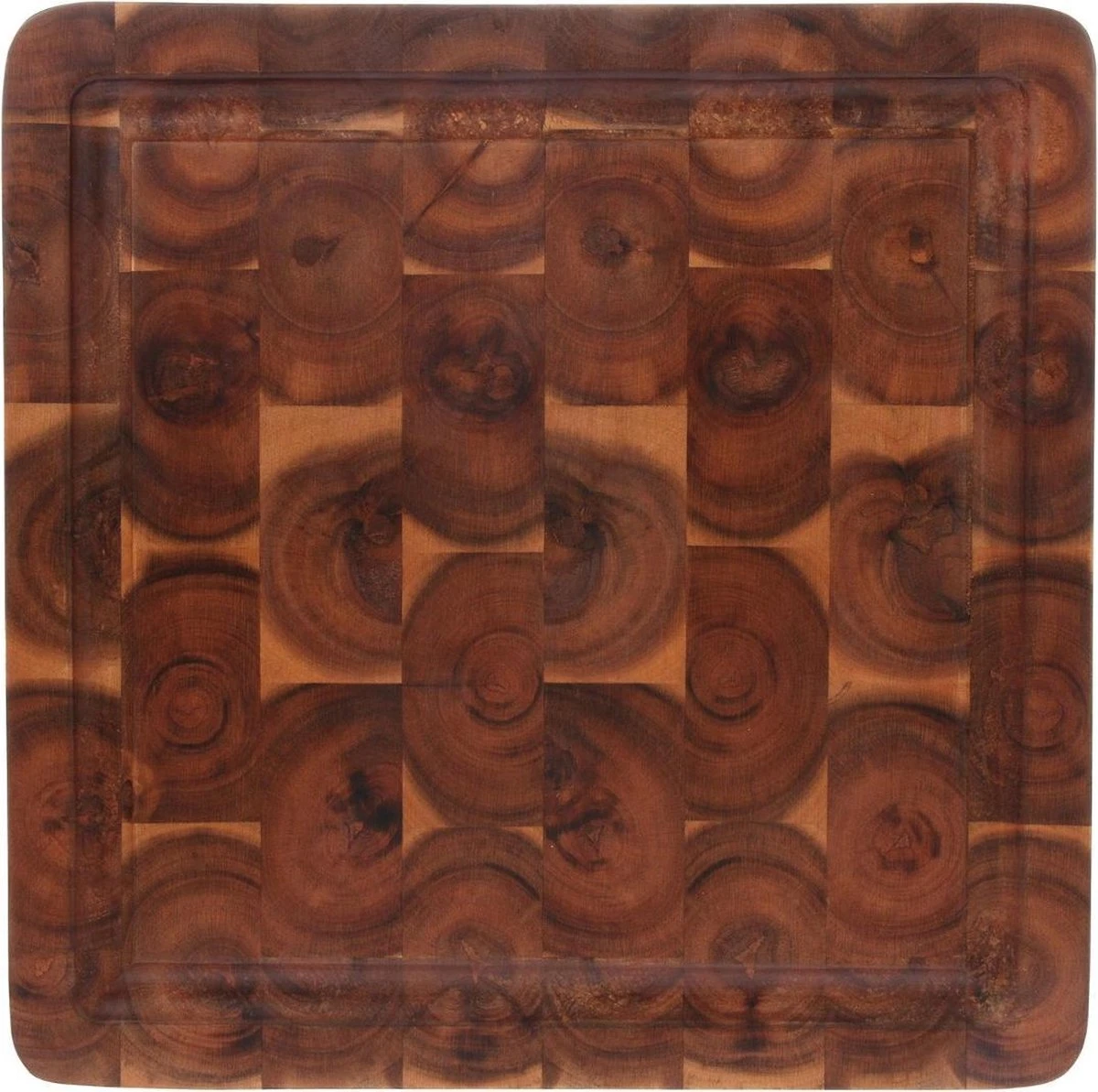 HK Living Snijplank Acacia Hout Vierkant 3 X Ø30