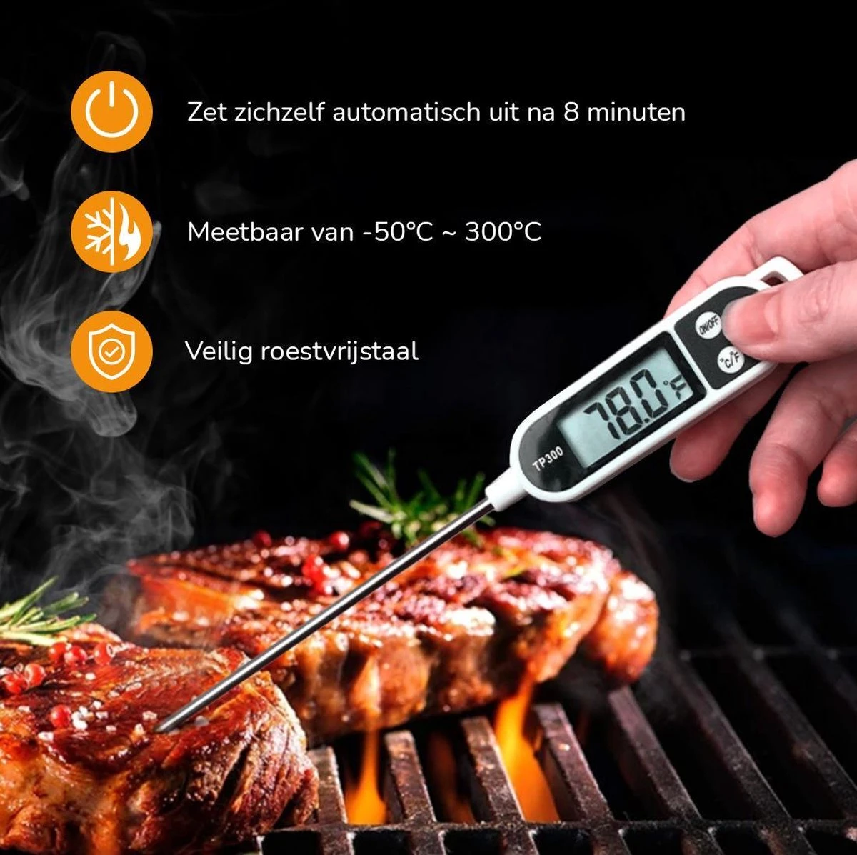 Voedsel Thermometer - Keuken Thermometer - Digitale Thermometer - Afbeelding 4