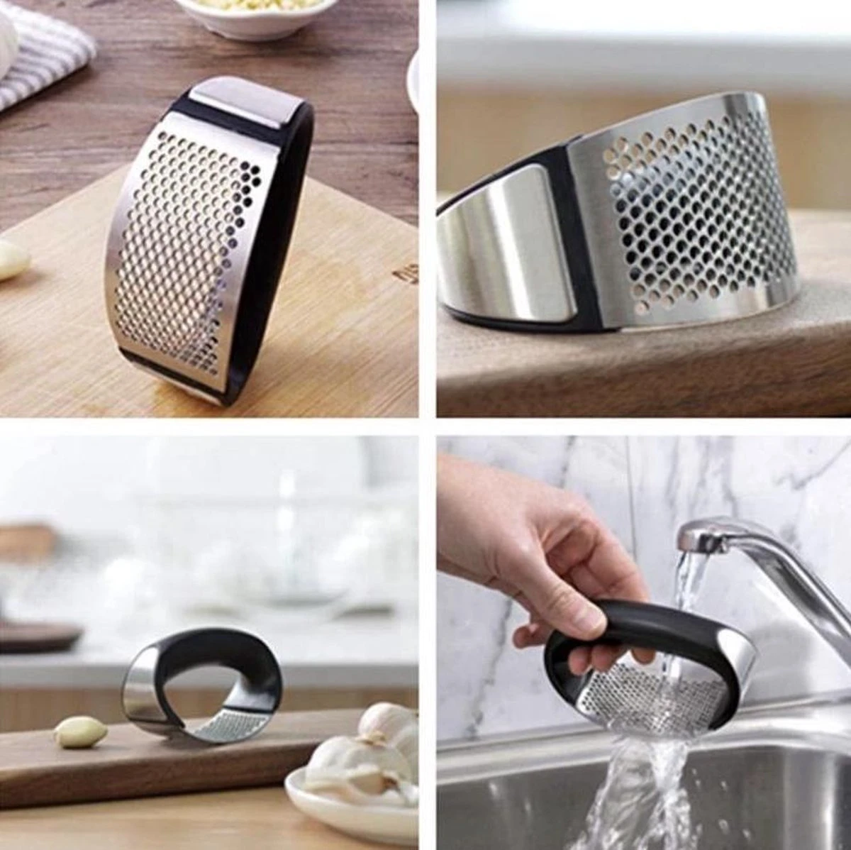 Knoflookpers/Gemberpers - Metico Knify - RVS - Vaatwasserbestendig - Afbeelding 14