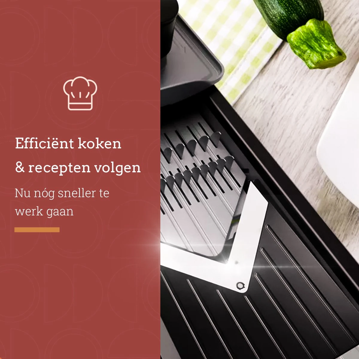 Gustuine Mandoline Keukensnijder - Multifunctionele Groentesnijder & Frietsnijder - Rasp & Kaasrasp - Incl. E-Book - Afbeelding 6