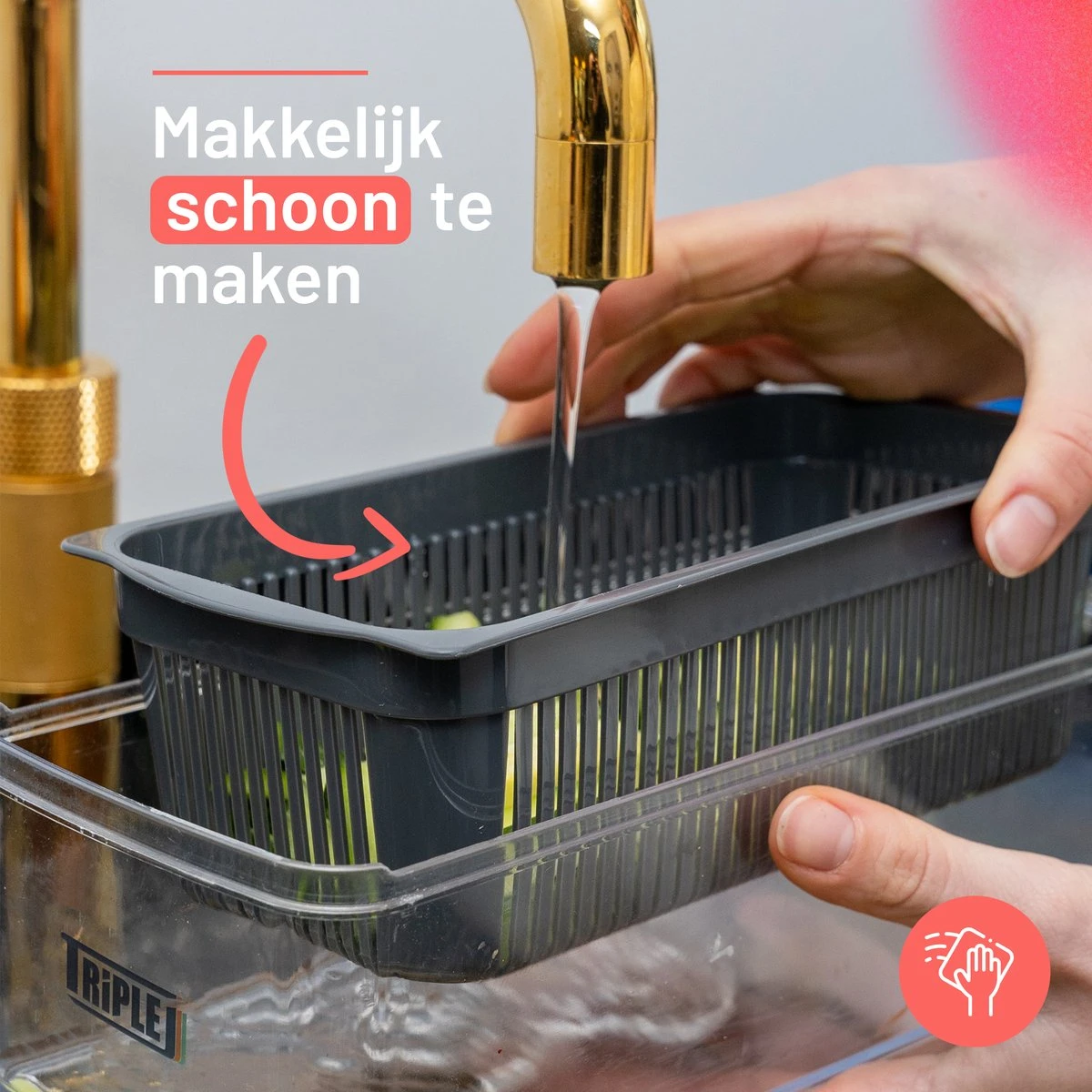 Triple J® Multi Functionele Mandoline Keukensnijder - Groentesnijder - Keukenmachine - Snijmachine - Rasp - Keuken Accessoires - Afbeelding 5