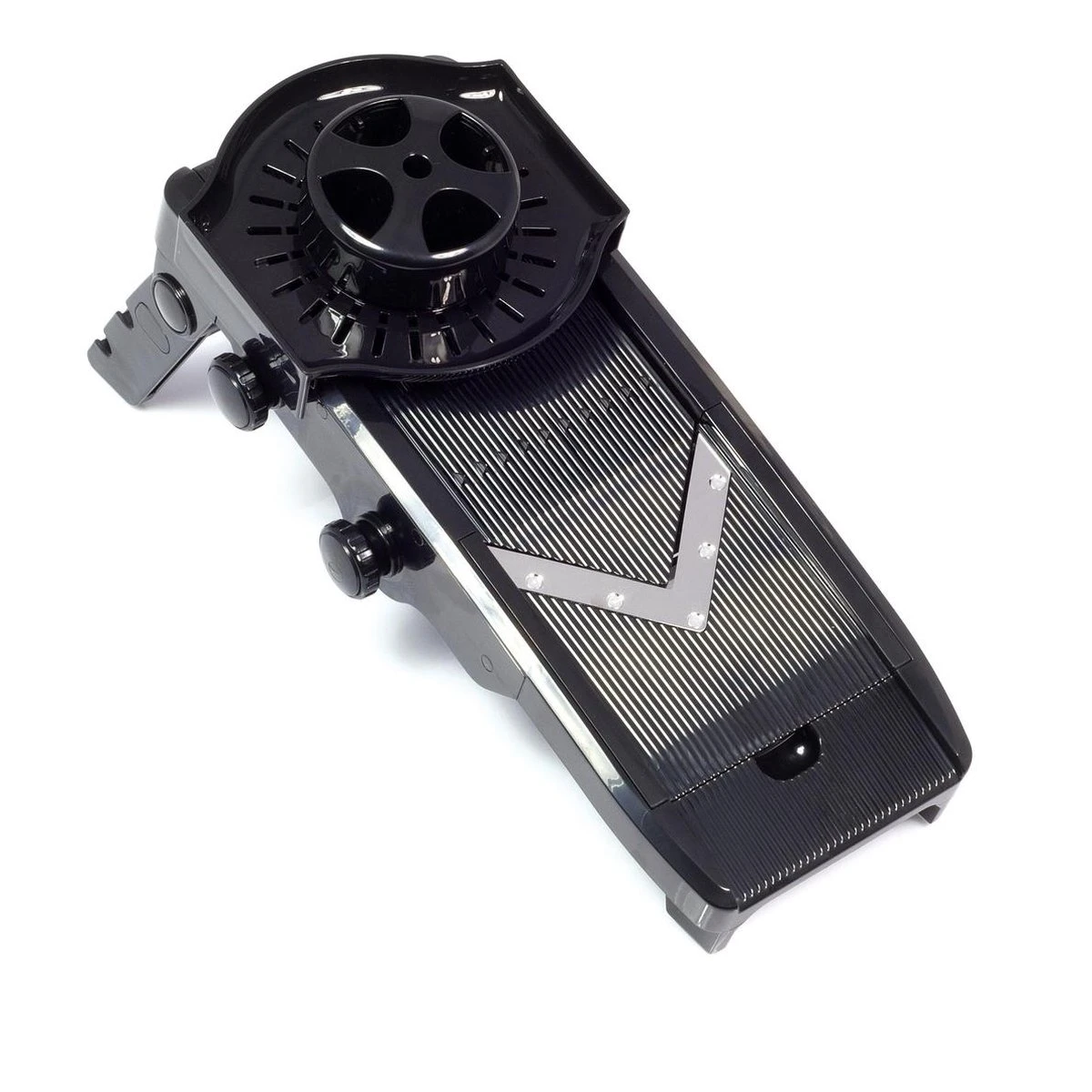 Hendi Mandoline Groentesnijder V-vorm - Incl. 5 Extra RVS Messen - Instelbare Snijdikte 1 Tot 9 Mm - Afbeelding 5