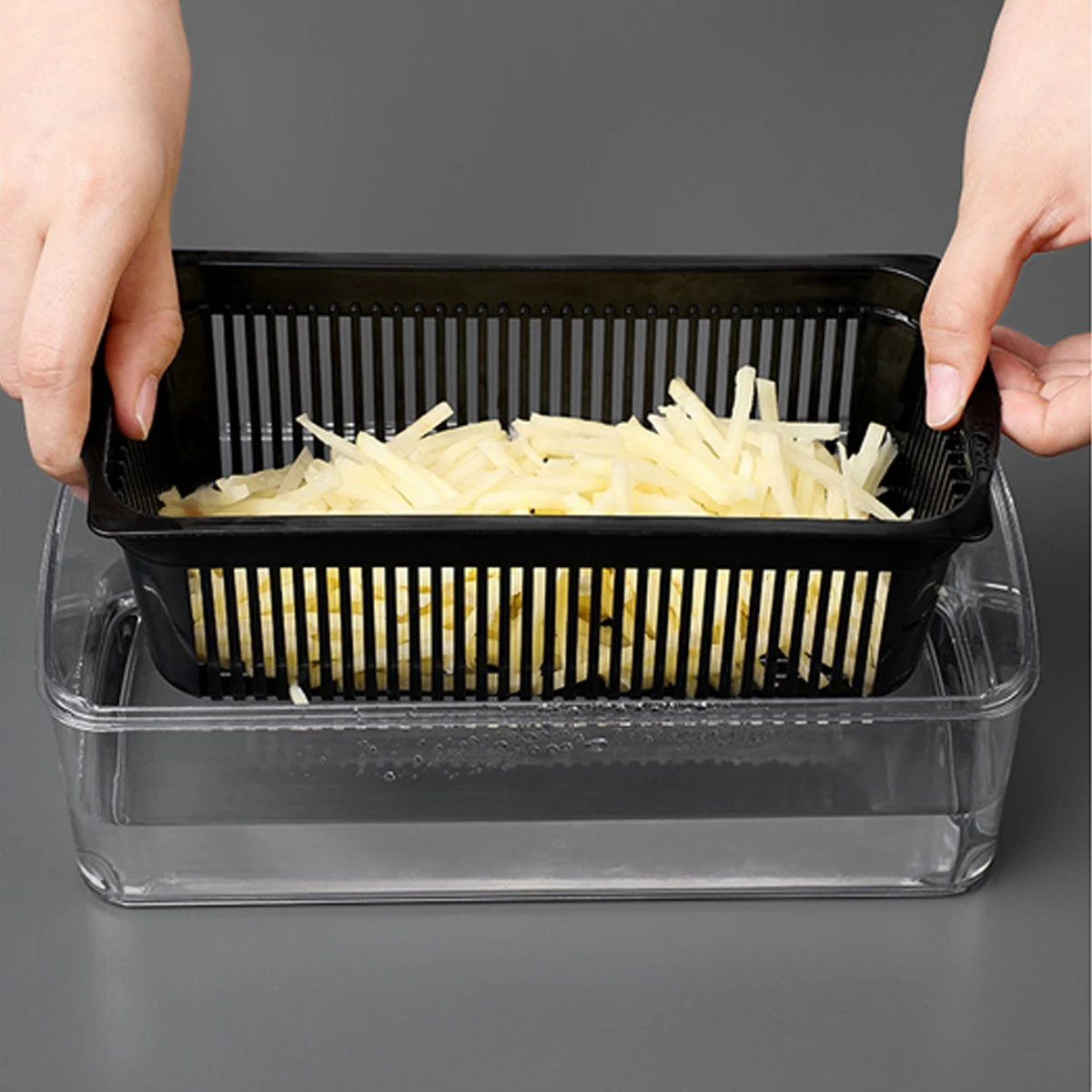 Groentesnijder - Mandoline - Keukenhulp - Stevig Materiaal - Raspen - Snijder - Dooierscheider - Alle Mogelijke Snij Opties - Vergiet - Grote Opvang Bak - Extra Uitgebreid - Handig Wisselsysteem - Afbeelding 3