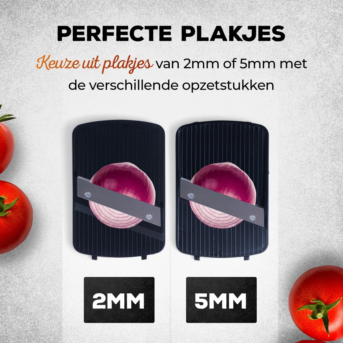 Estus QuickSlicer Mandoline Keukensnijder - Groentesnijder - Uiensnijder - Spiraalsnijder - Roestvrij Staal - Vingerbeschermer - 6 Opzetstukken - Afbeelding 5
