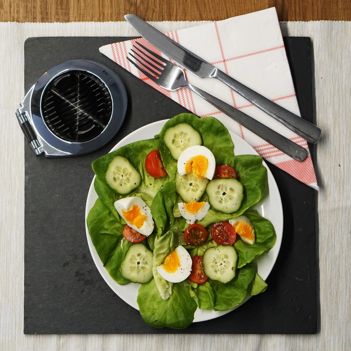 Multifunctionele Eiersnijder - RVS - Zwart/Zilver - Afbeelding 3