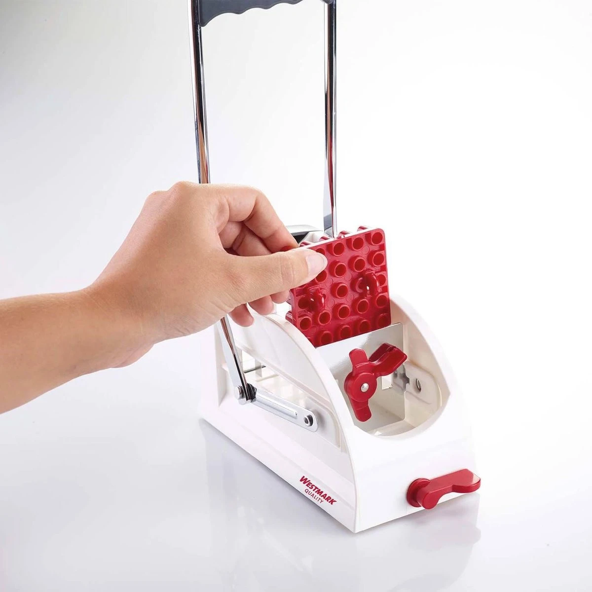 Westmark Sturdy Frietsnijder - Met Drie Messen - Wit - Afbeelding 6