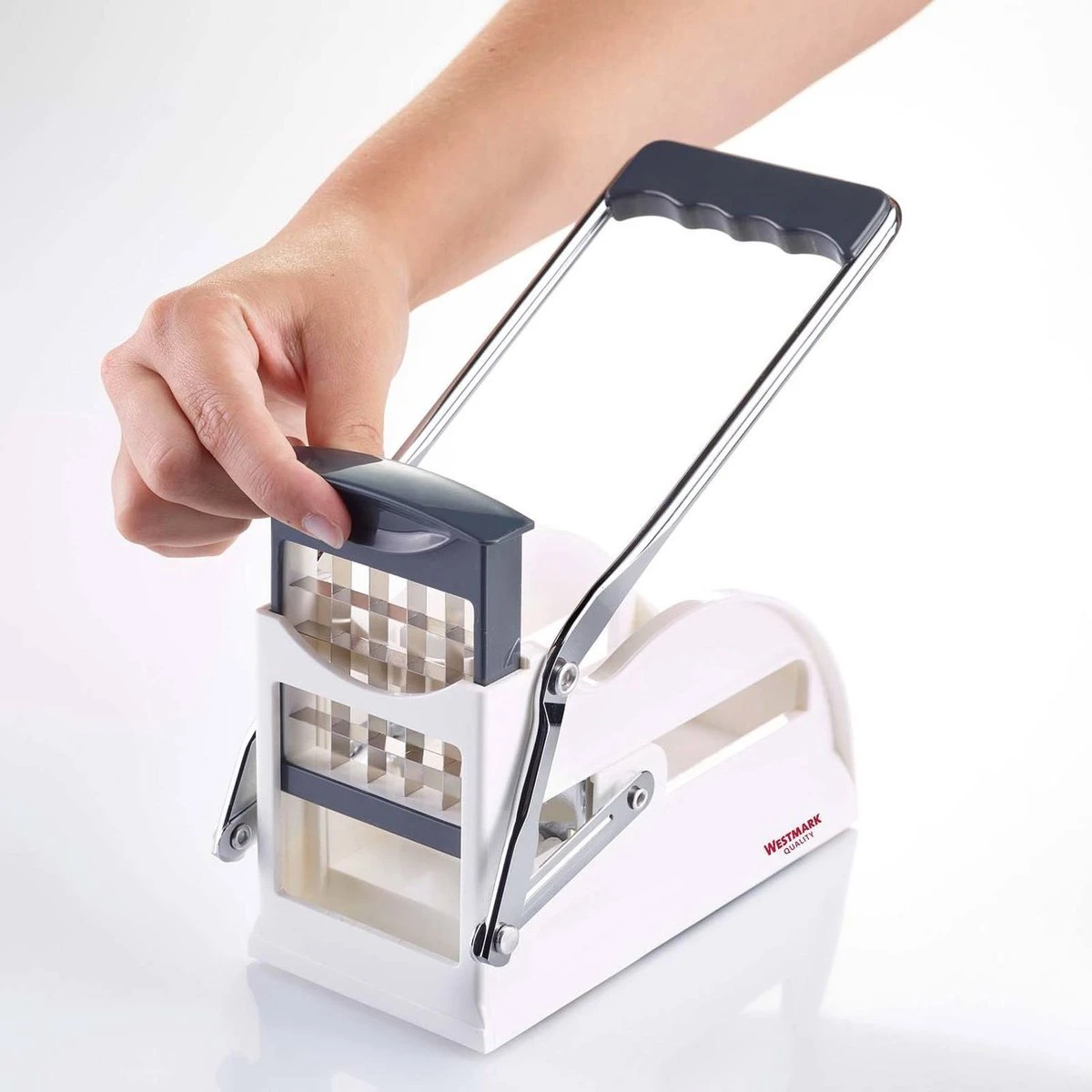 Westmark Sturdy Frietsnijder - Met Drie Messen - Wit - Afbeelding 13