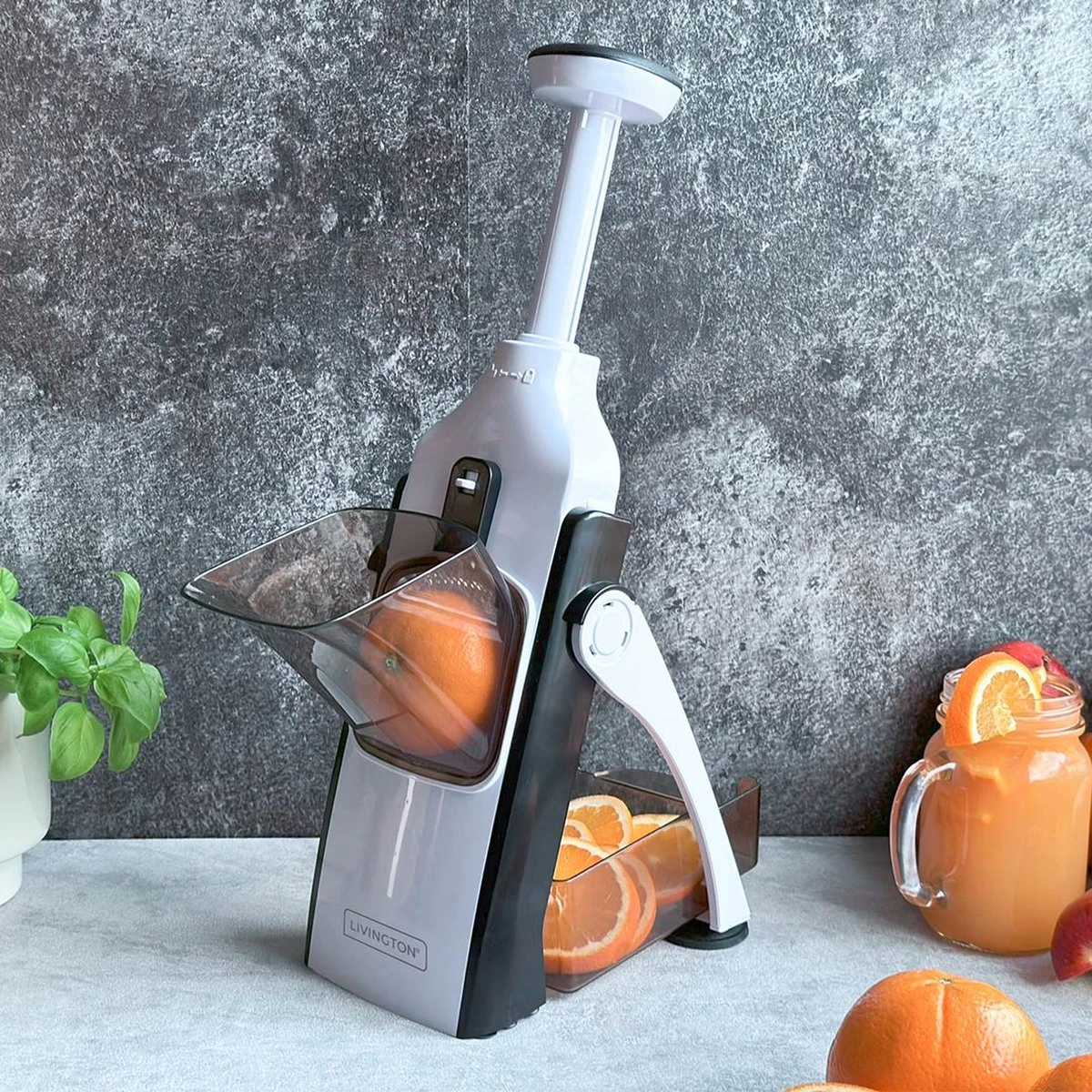 Livington TurboCut Universele Snijmachine - Groentesnijmachine Met 3 Messtanden Voor Dikke Of Fijne Plakjes - Rasp Met Snijdikte Tot 8 Mm - Vaatwasmachinebestendig - Snijmachine Met... - Afbeelding 5