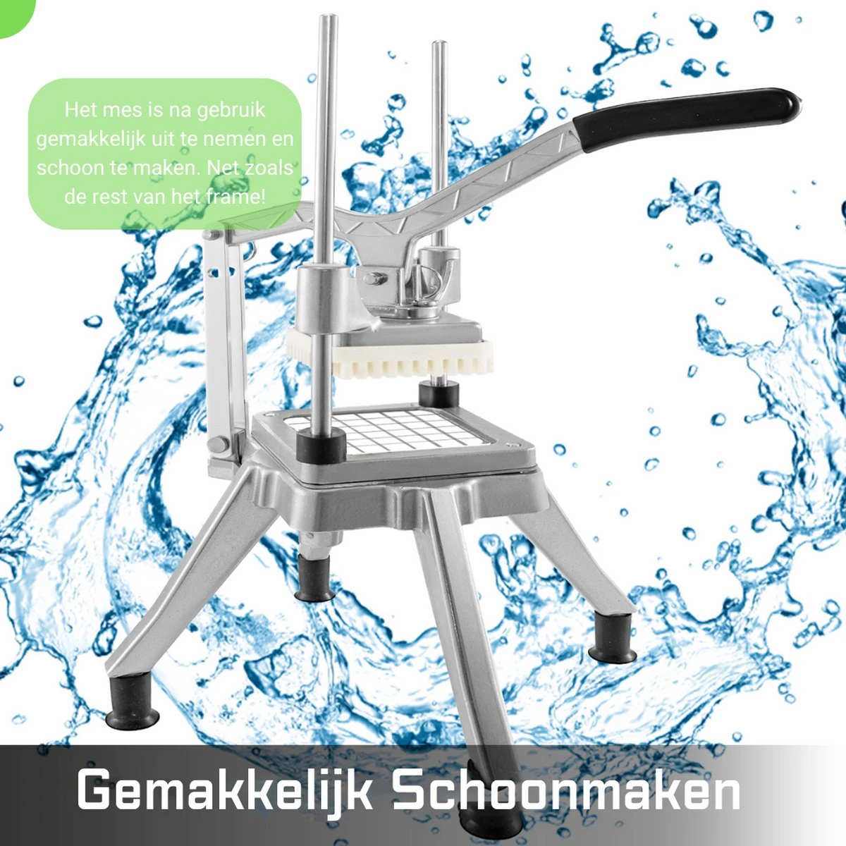 Thuys Patatsnijder - Frietsnijder 6mm - Fritessnijder Met Zuignoppen Zuignappen - Makkelijk Schoonmaken - Profesioneel - Aluminium + RVS - Gratis E-book Voor De Lekkerste Friet - Afbeelding 3