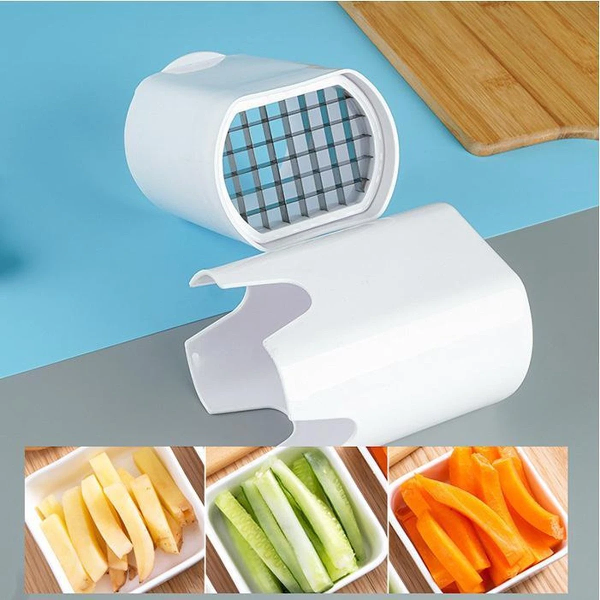 Life-is-Licious Frietsnijder -Patatsnijder - RVS Messen - PREMIUM - Incl. Levering - Afbeelding 6