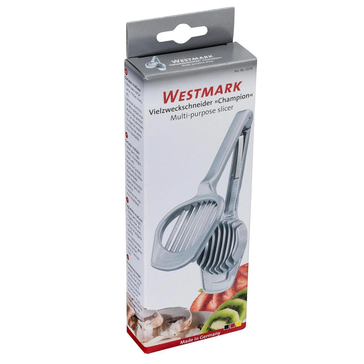 Westmark Champion Champignonsnijder 19,5 X 7,2 X 2,9 Cm - Aluminium - RVS - Afbeelding 3