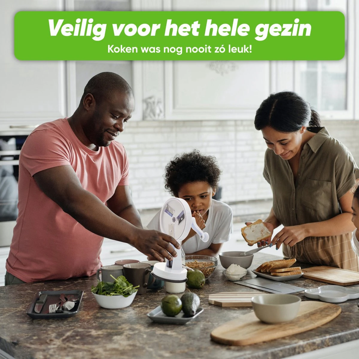 Merkloos Snijbonenmolen - Bonensnijder - Snel En Gemakkelijk Bonen Snijden - Roterende Bonensnijder - Afbeelding 5