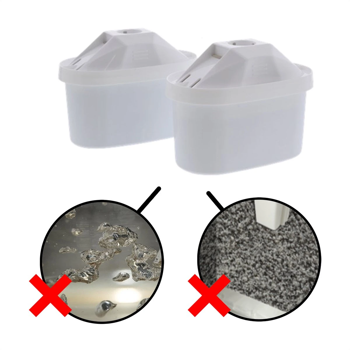 In Round Filterpatronen Geschikt Voor Brita Maxtra - 6 Waterfilters - Afbeelding 2