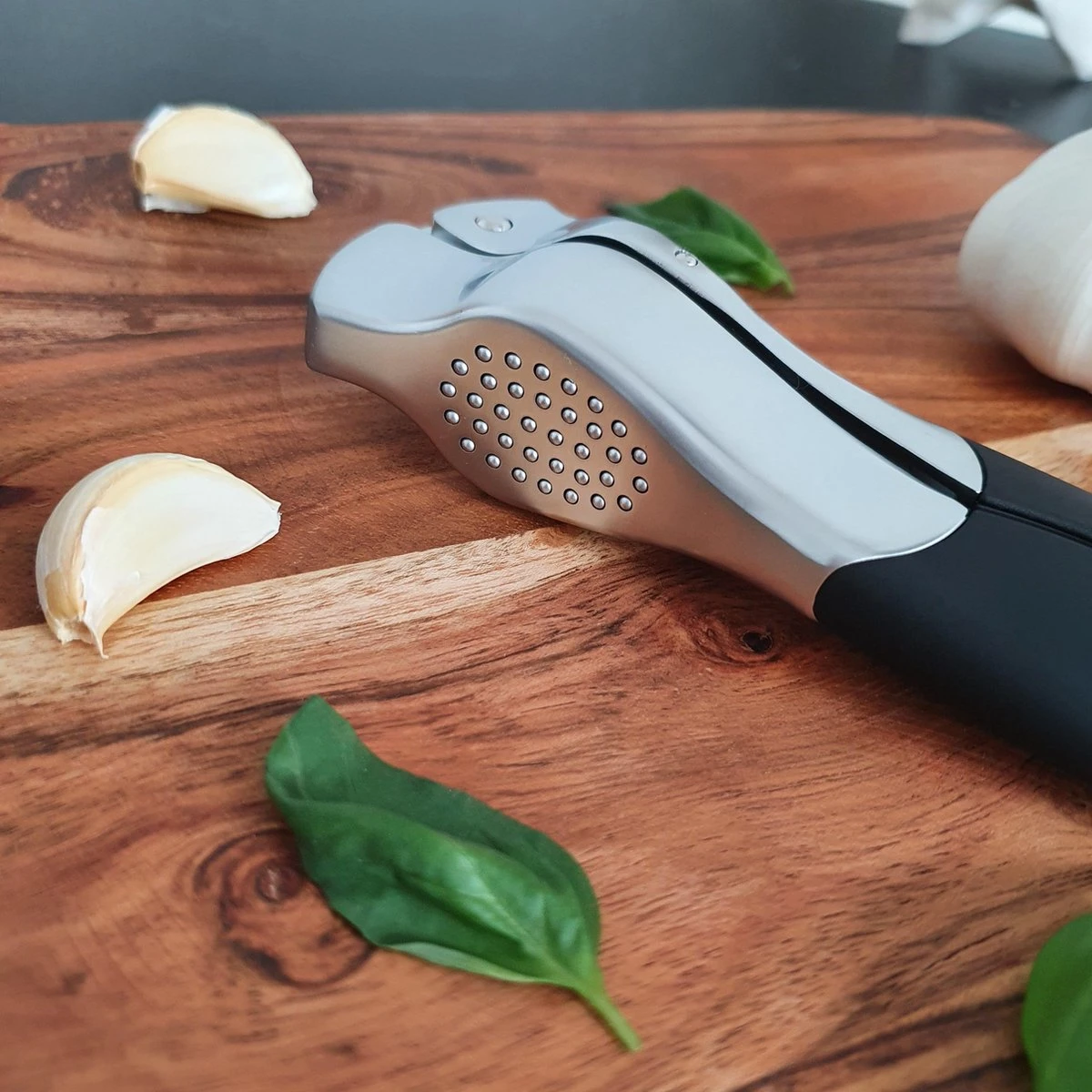 Knoflookpers - Ergonomisch - RVS - Knoflookperser - Knoflook - Pers - Afbeelding 3