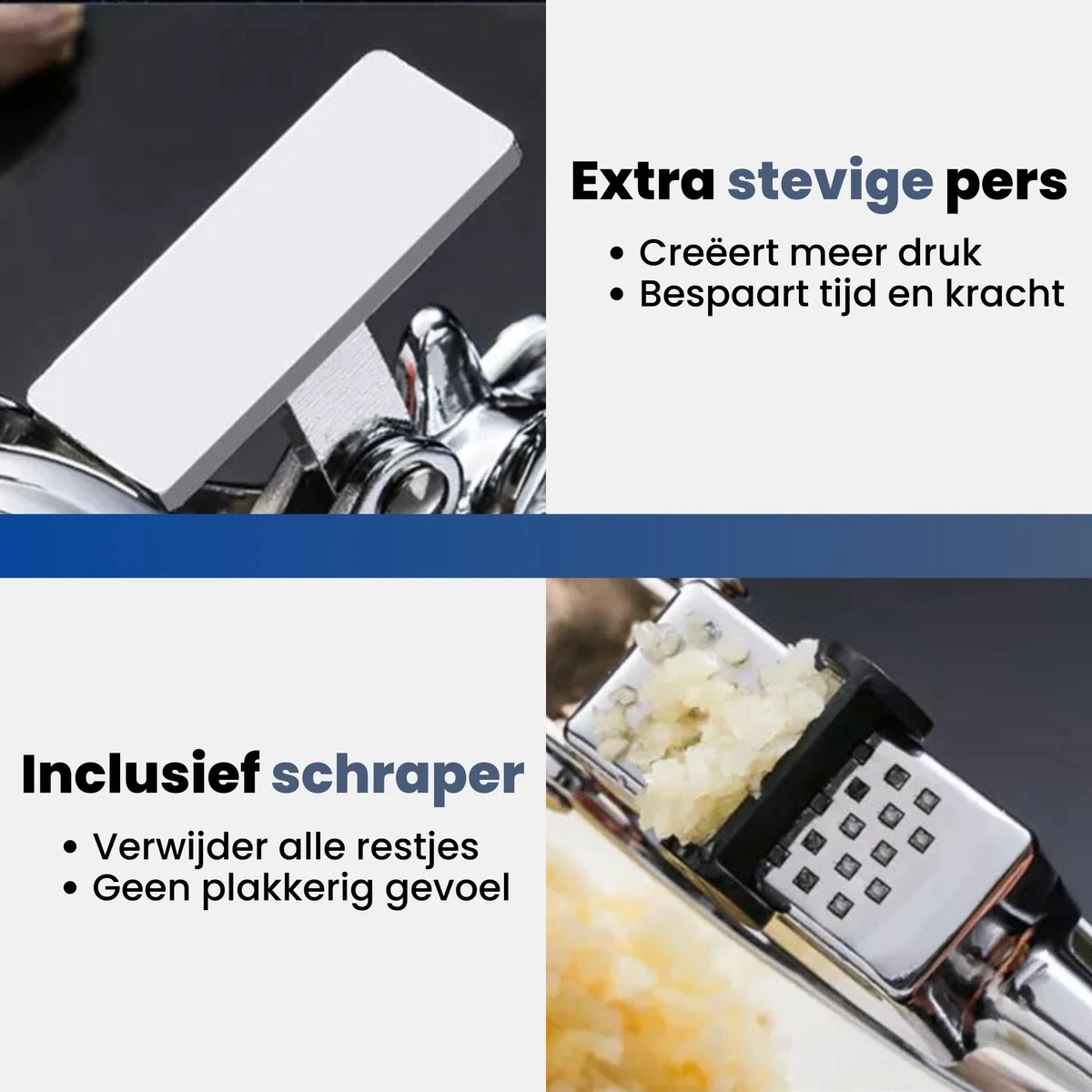 D'Luxe - The Squirrel Knoflookpers - Met Schraap Systeem - Knoflookpers-gemberpers- Met Gratis Siliconen Peller & Borstel - Afbeelding 10