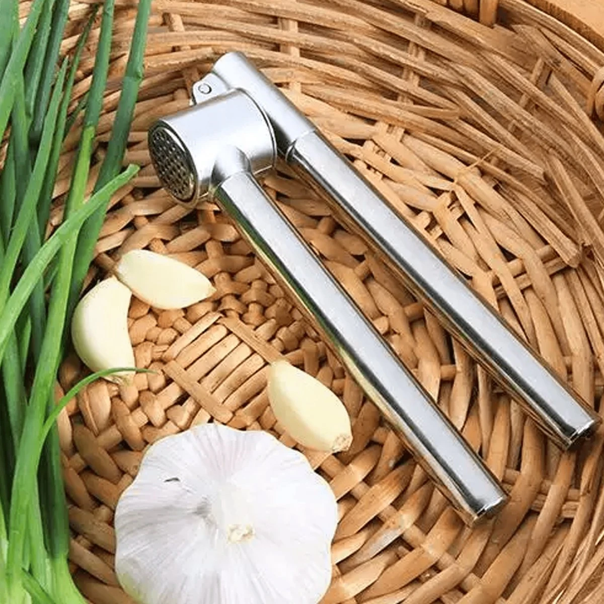 Knoflookpers - Gemberpers - RVS - Vaatwasserbestendig - Hoogwaardig Roestvrijstaal - Afbeelding 5