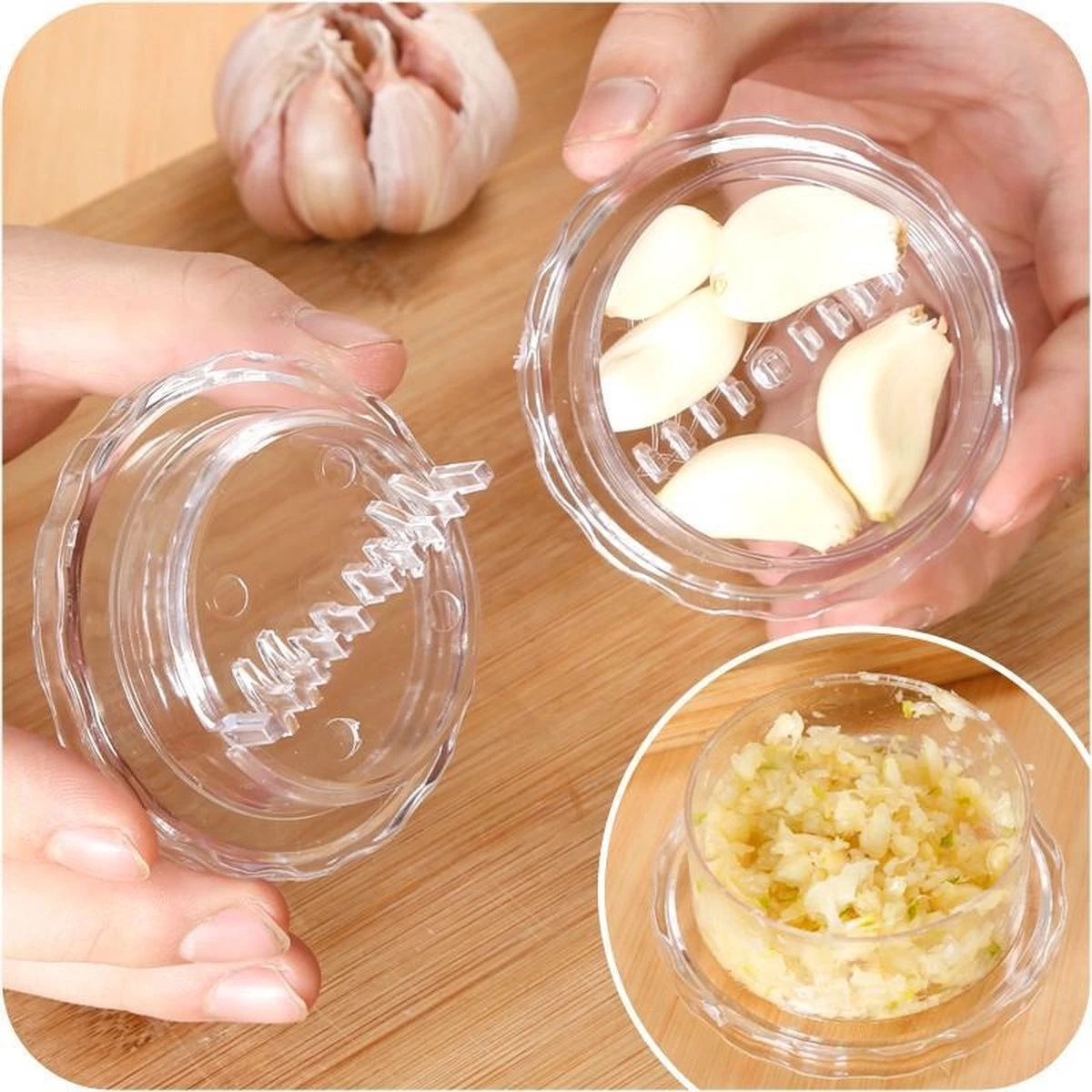 Garlic Chef KnoflookPers - Knoflook Hakker - Keukenhulp Knoflooksnijder