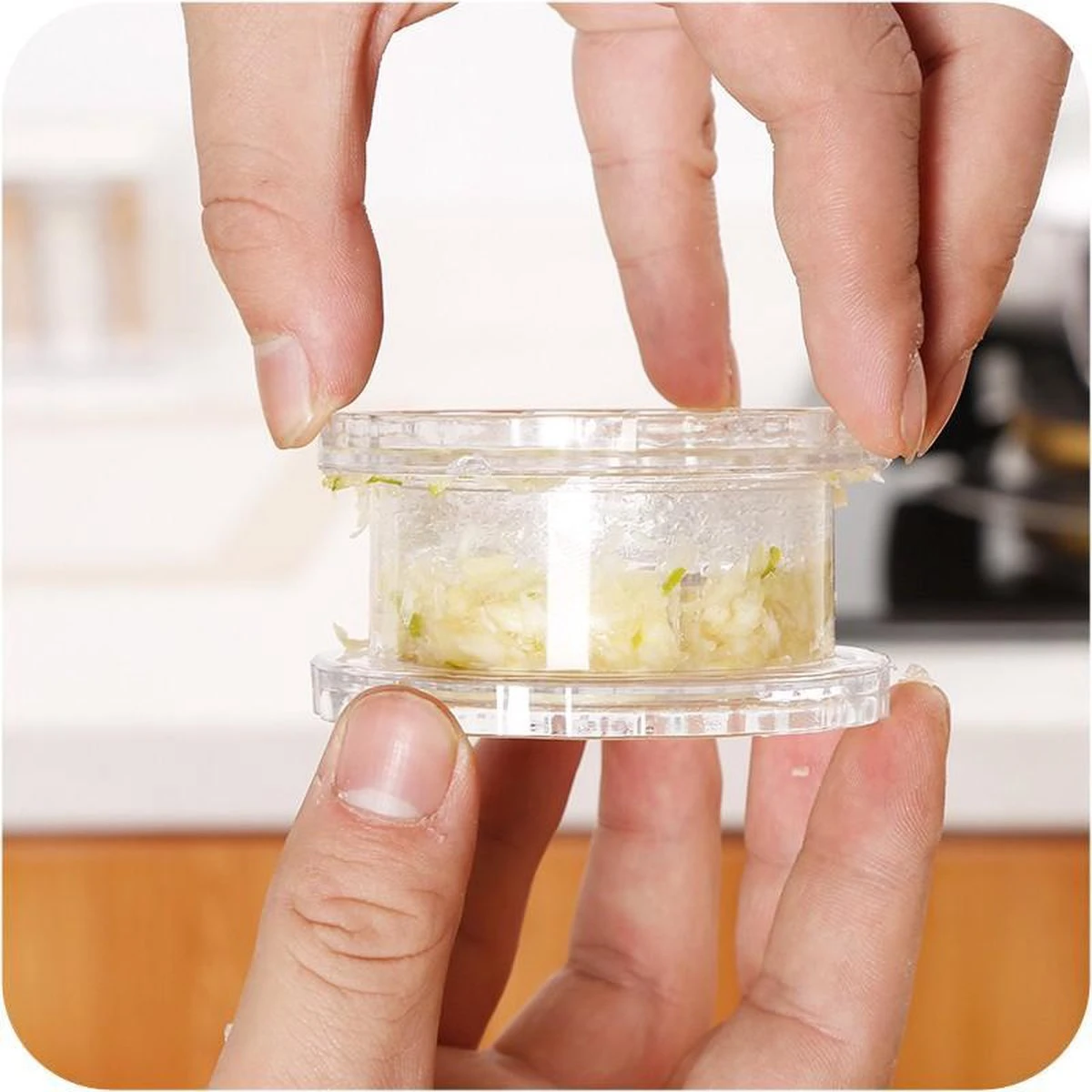 Garlic Chef KnoflookPers - Knoflook Hakker - Keukenhulp Knoflooksnijder - Afbeelding 2