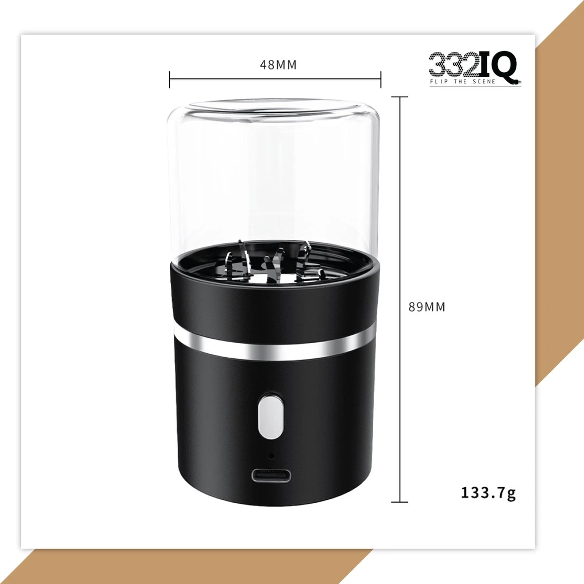 Luxe Elektrische Kruidenmolen - Metalen Grinder Voor Kruiden - Blender To Go - LTQ Vapor - Afbeelding 5