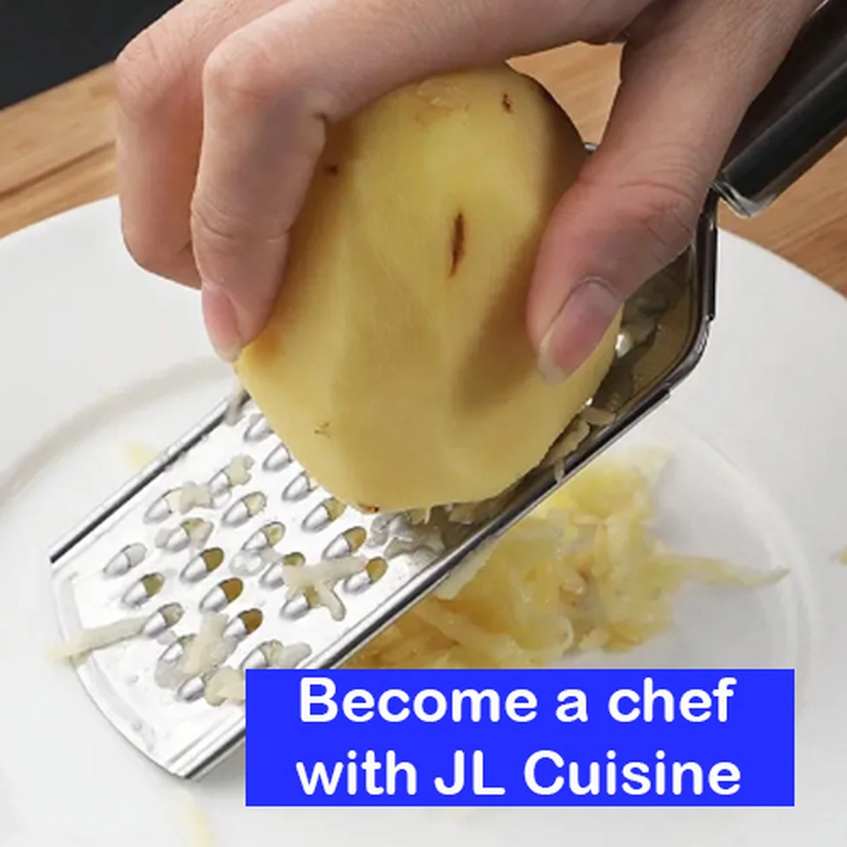 JL Cuisine Rasp - Handrasp - Citroenrasp - Kaasrasp - Gemberrasp - Knoflookrasp - Brede Rasp - RVS Rasp - Groenterasp - Keukenrasp - Afbeelding 6