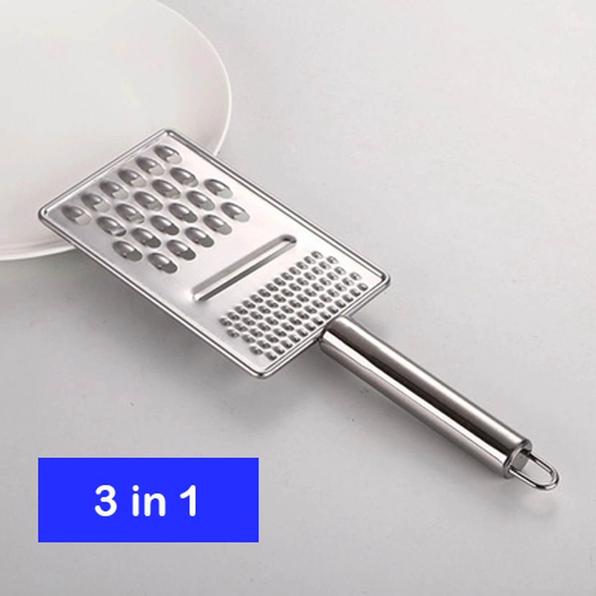 JL Cuisine Rasp - Handrasp - Citroenrasp - Kaasrasp - Gemberrasp - Knoflookrasp - Brede Rasp - RVS Rasp - Groenterasp - Keukenrasp - Afbeelding 7