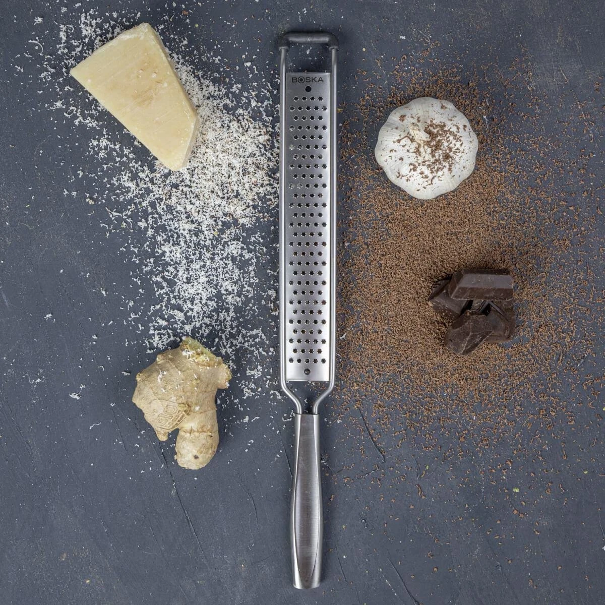Boska Handrasp Star Monaco+ - Keukenrasp - Handrasp - Handrasp Kaas - Handrasp Fijn - Citroenrasp - Kaas Raspen - Handrasp RVS - Vaatwasserbestendig - Keukengerei - Keuken Accessoires - 10 Jaar Garantie - Afbeelding 9
