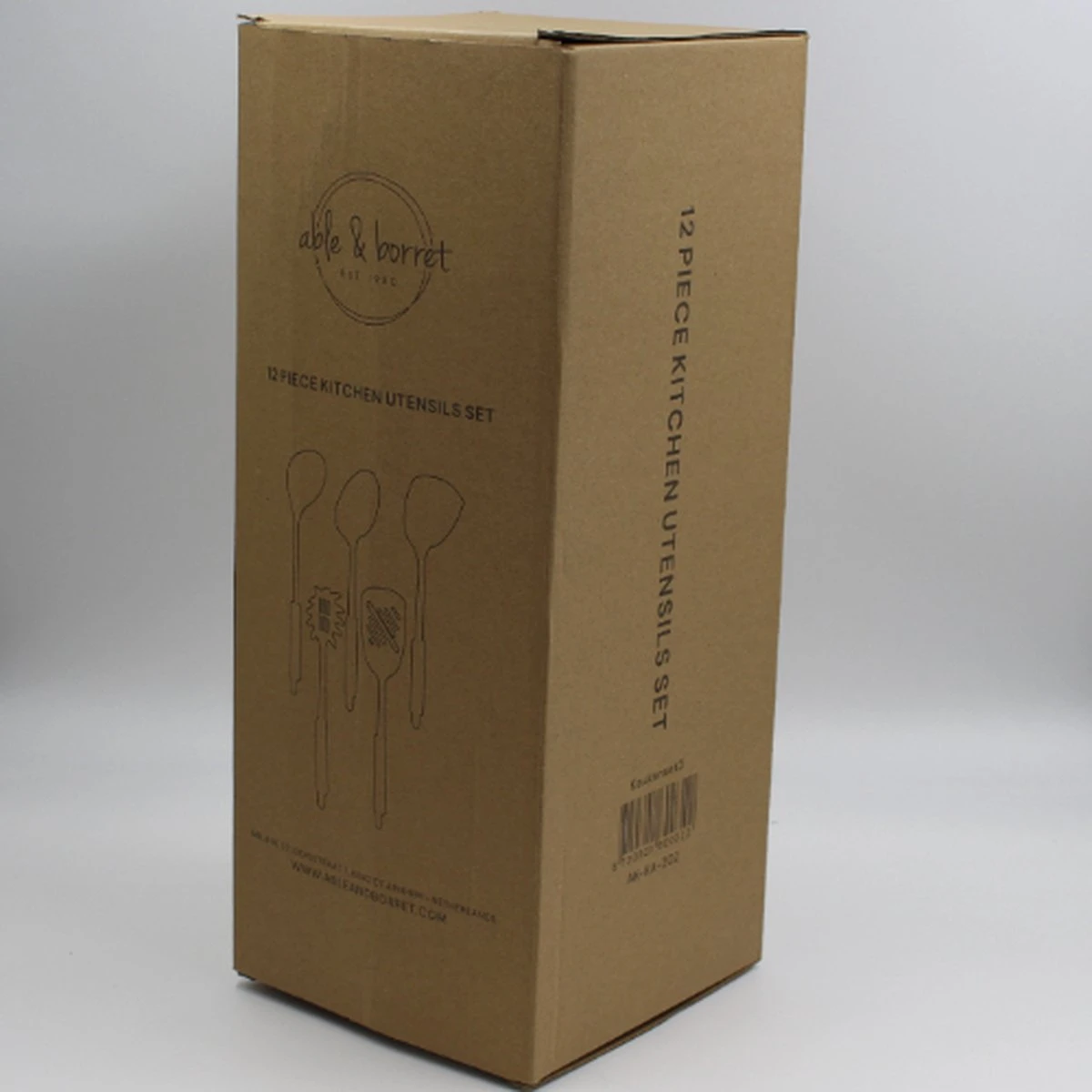 Merkloos Keukenset Kookgerei - Keukengerei Set - 12-delig - Able & Borret - Afbeelding 5