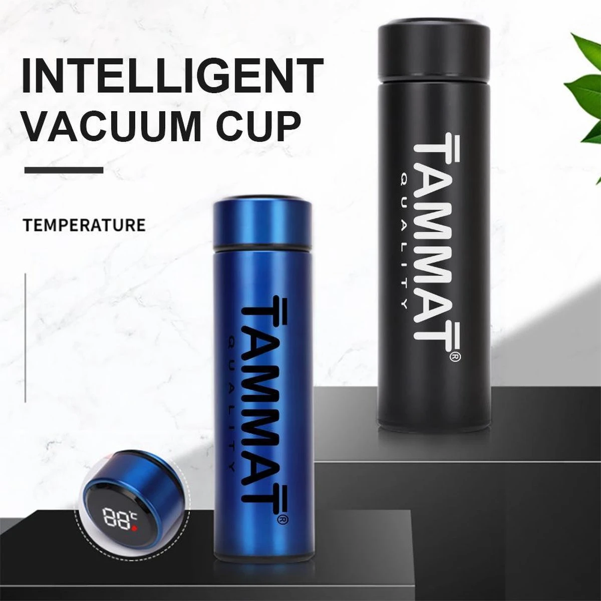 Slimme Thermosfles Met LCD Temperatuur Display - Curver Isolatiefles 0,5 Liter - Dubbelwandige Thermosfles - Thermosbeker - Isoleerfles - Thermoskan - Travel Mug - Bidon Drinkfles - Koffiebeker - Drinkflessen - RVS - Smart Thermos - Metaal - Afbeelding 6