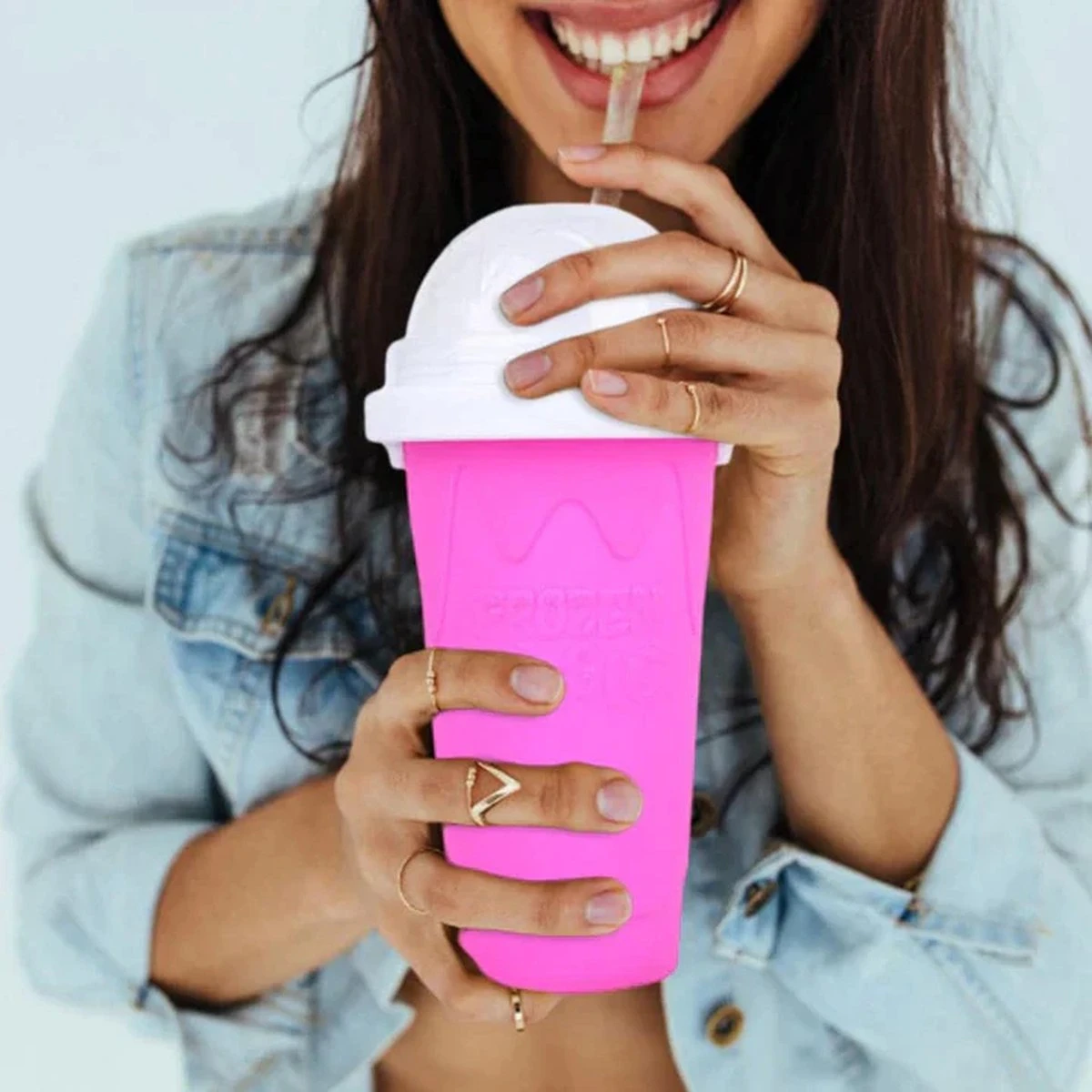 Summer Spark Slushy Maker - Slush Puppy Maker - IJscrusher - Slush Puppy Beker - Slushy Puppy Maker - Slush Puppy Machine - Slush Maker - Slushy Cup - Tiktok - Roze - Afbeelding 6