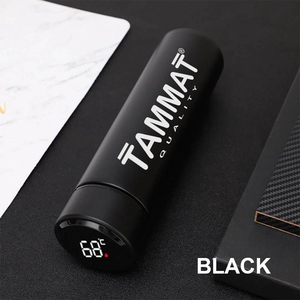 Slimme Thermosfles Met LCD Temperatuur Display - Curver Isolatiefles 0,5 Liter - Dubbelwandige Thermosfles - Thermosbeker - Isoleerfles - Thermoskan - Travel Mug - Bidon Drinkfles - Koffiebeker - Drinkflessen - RVS - Smart Thermos - Metaal - Afbeelding 9