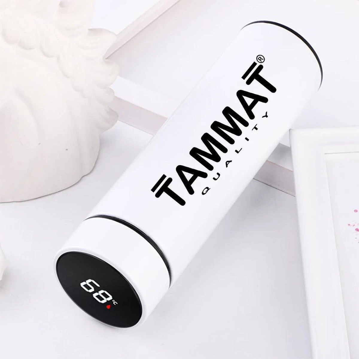 Slimme Thermosfles Met LCD Temperatuur Display - Curver Isolatiefles 0,5 Liter - Dubbelwandige Thermosfles - Thermosbeker - Isoleerfles - Thermoskan - Travel Mug - Bidon Drinkfles - Koffiebeker - Drinkflessen - RVS - Smart Thermos - Metaal - Afbeelding 10