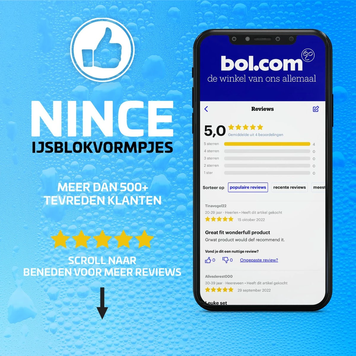 Nince Siliconen IJsblokjesvorm Met Deksel (2 Stuks) - 80 Ijsblokjes - BPA Vrij - Blauw En Grijs - Afbeelding 6