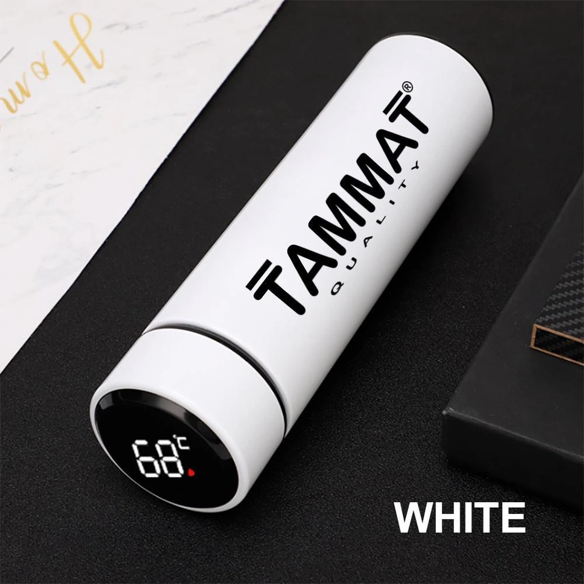 Slimme Thermosfles Met LCD Temperatuur Display - Curver Isolatiefles 0,5 Liter - Dubbelwandige Thermosfles - Thermosbeker - Isoleerfles - Thermoskan - Travel Mug - Bidon Drinkfles - Koffiebeker - Drinkflessen - RVS - Smart Thermos - Metaal - Afbeelding 13