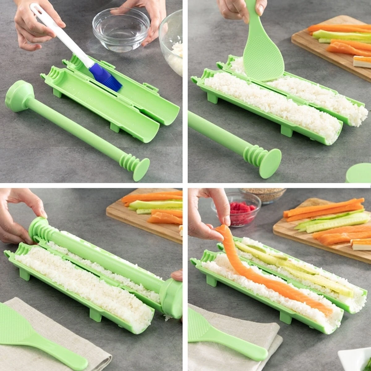 Fabula Sushi Bazooka 3 Delig - Sushi Maker - Sushi Kit - Inclusief Recepten - Afbeelding 7