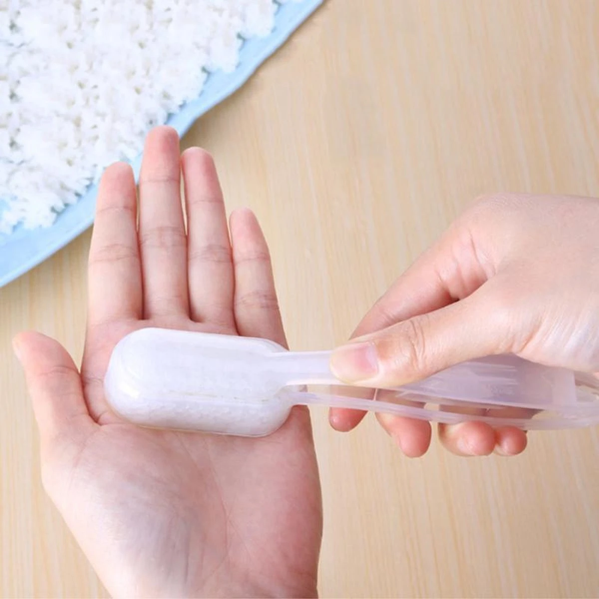 Merkloos Sushi Scoop - Sushi Nigiri Maker – Sushi Maker – Sushi Schep – Wit - Afbeelding 4