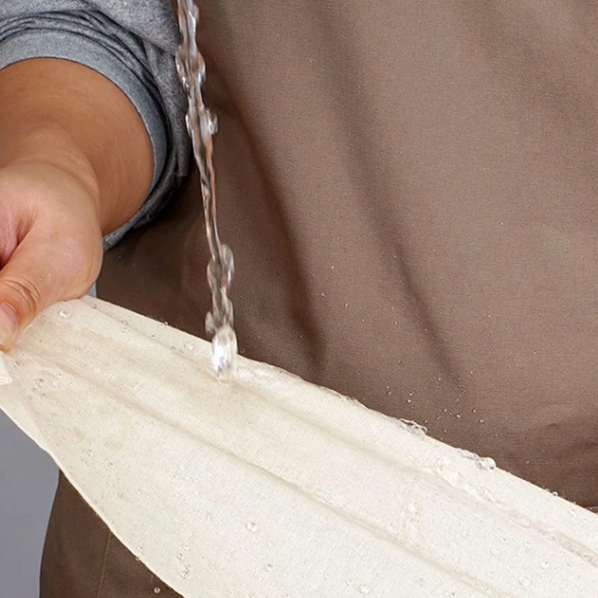 Kaasdoek - Neteldoek Ongebleekt - Passeerdoek - Zeefzak - 180x90cm - Katoen - Afbeelding 6