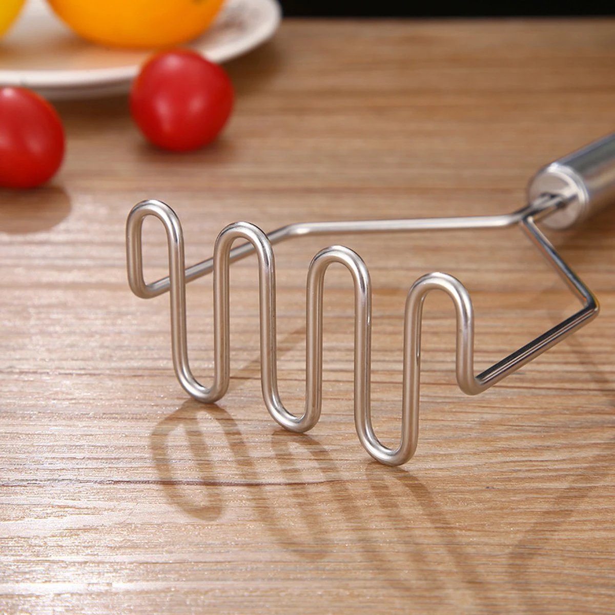 YUGN Pureestamper Aardappelstamper Stamper - Pureerder Stampotstamper - RVS - Cadeau Tip - Afbeelding 9