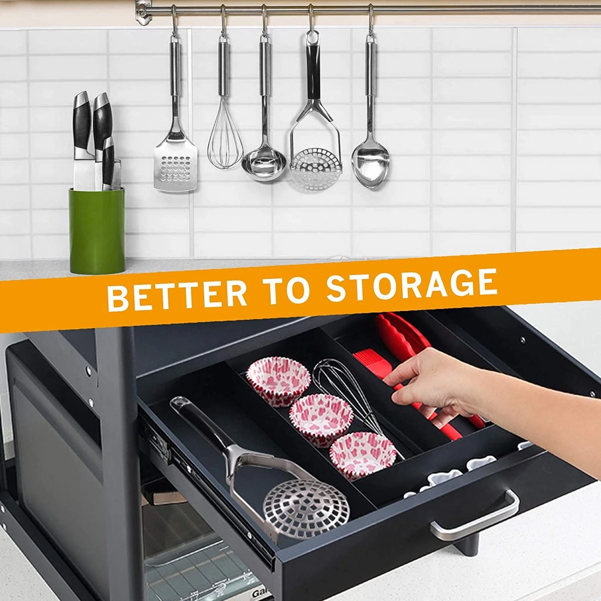 BOTC Aardappelstamper - Pureestamper - Stampot Stamper - Aardappelstamper - Opvouwbaar - Afbeelding 5