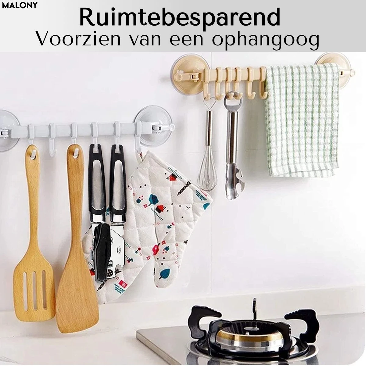 Malony RVS Blikopener - Flesopener - Bieropener - Opener - Stevig Handvat - Vaatwasser Bestendig - Zwart - Afbeelding 7