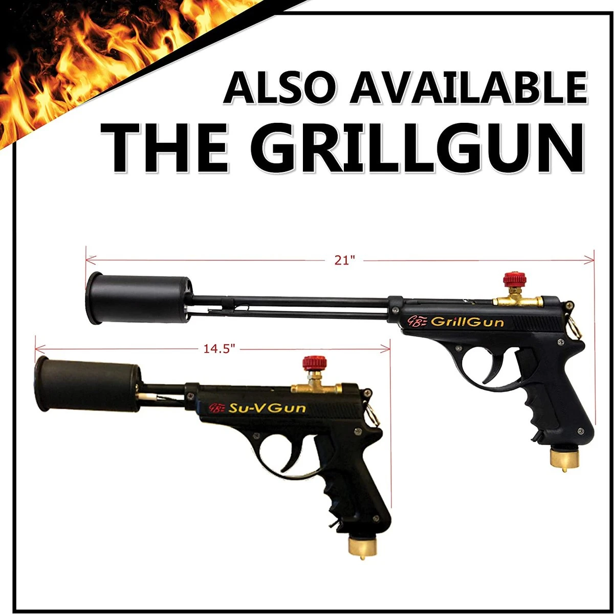 GrillBlazer Grillgun Basic - Met Standaard - BBQ Aansteker - The Best Firestarter - Excl. Propaan/Butaan/Gas - - Afbeelding 2