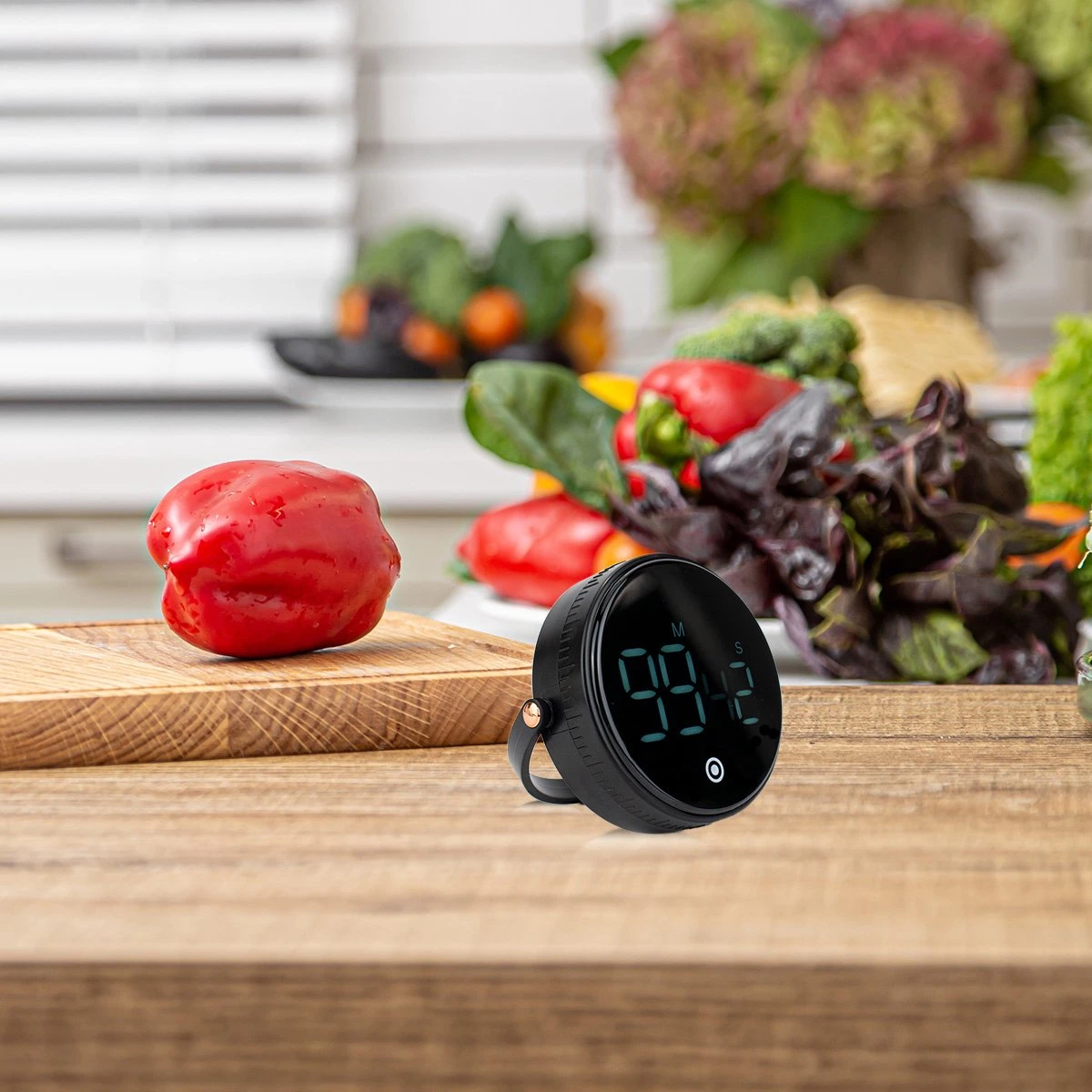 Nimma® Kookwekker - Digitale Keukenwekker - Magnetisch - Incl. Timer En Stopwatch - Draaiknop - Led - Zwart - Afbeelding 6