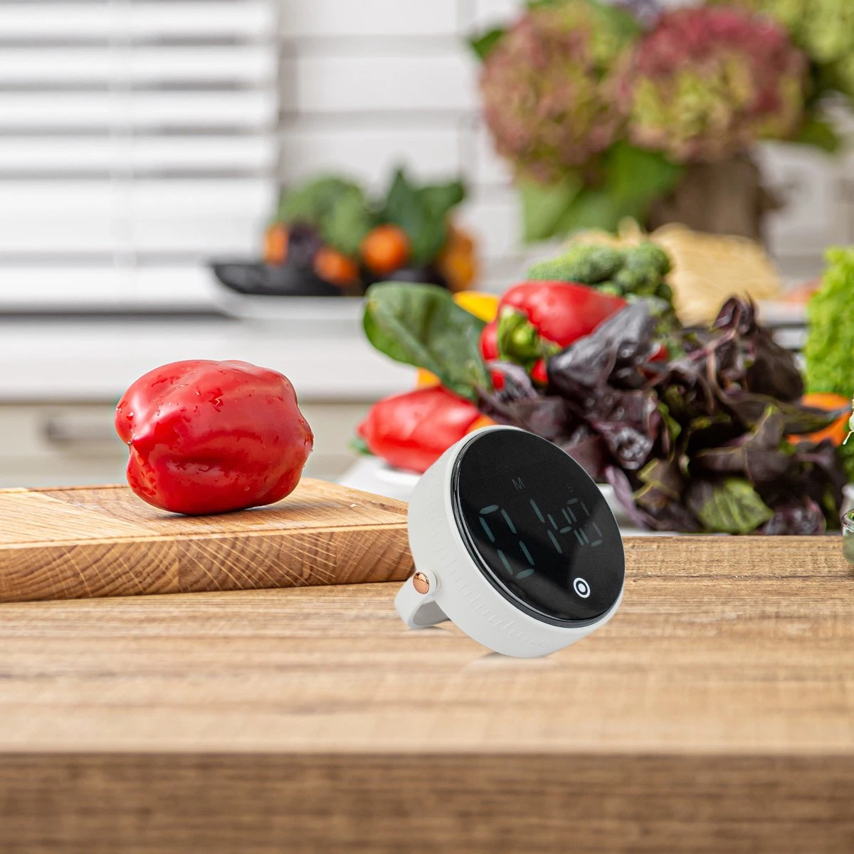 Nimma® Kookwekker - Digitale Keukenwekker - Magnetisch - Incl. Timer En Stopwatch - Draaiknop - Led - Wit - Afbeelding 6